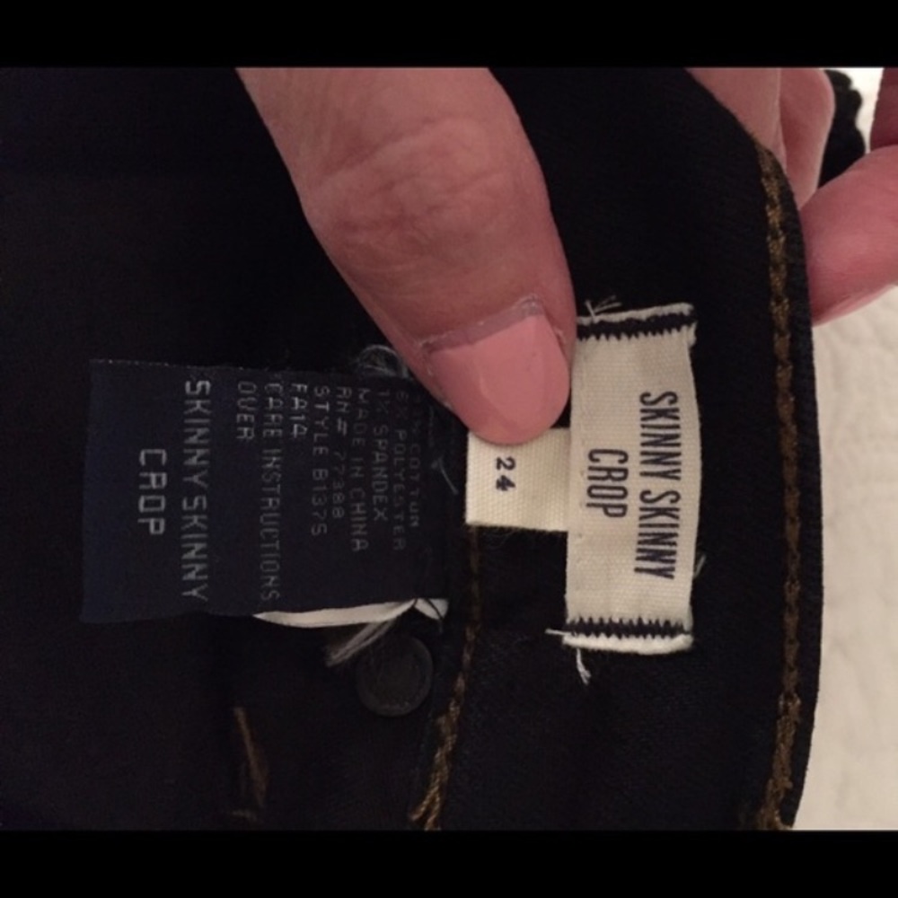 Madewell skinny skinny crop